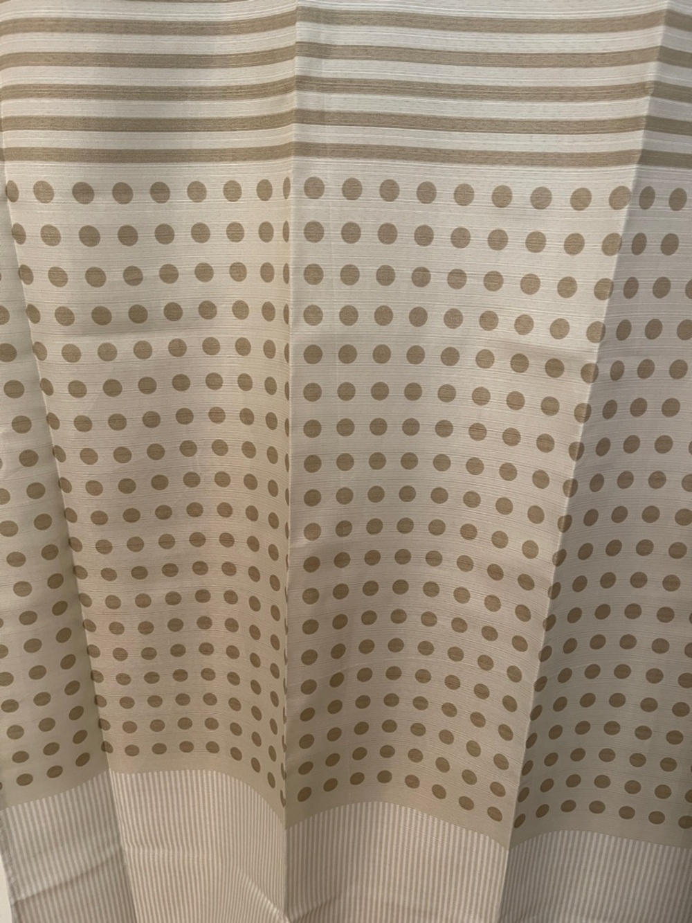 NWOT Dot & Stripe Shower Curtain